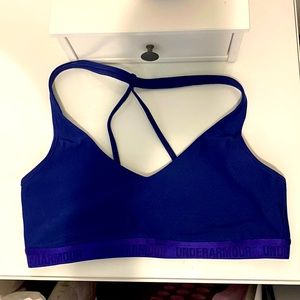 Under Armour Royal Blue & Purple Strappy Sports Bra
